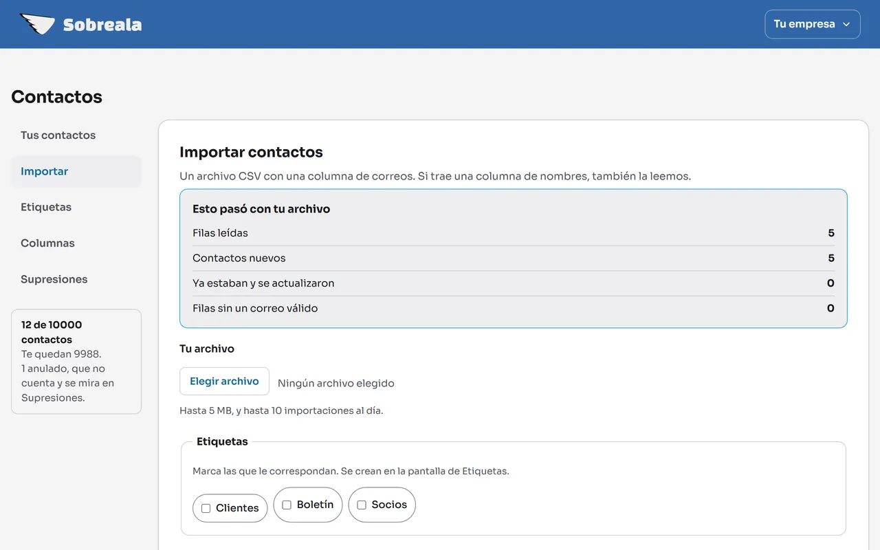 Pantalla del panel: Esto pasó con tu archivo